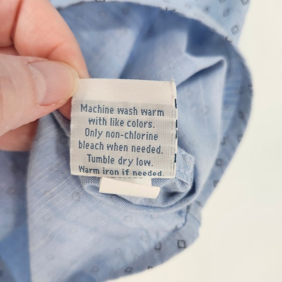 Urban Pipeline Blue Diamond Button Down Camp Shirt Mens Large Surf Beach Casual - Picture 6 of 9